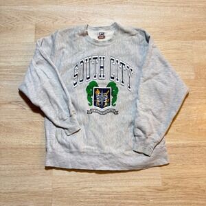 Vintage Lee Cross Grain South City San Francisco Sweatshirt Gray XL Made in USA